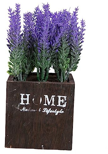 Cabilock Künstliche Lavendelpflanze Topfblumen-Dekoration Pflegeleicht Realistischer Look Für Das Home Office
