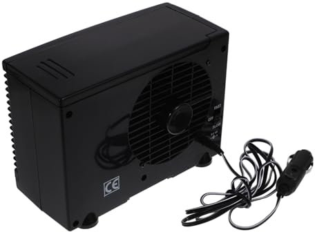 Toyvian Mini Portable Car Air Conditioner with Evaporative Cooling and Cigarette Lighter Adapter Low Noise Car Cooling Fan with Speeds Energy Efficient Personal Air Cooler for Dashboard