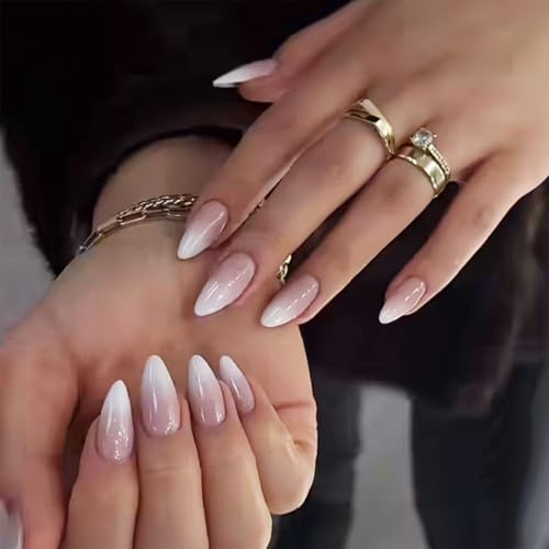 Cosmeria Press On Nails Set, Künstliche Nägel Zum Aufkleben, Fingernägel Soft Gel, Nägel Zum Aufkleben Kurz, Almond Form Für Stilvolle Nagelkunst