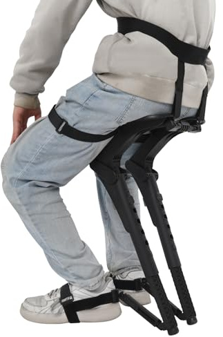 Hydrangeary Portable Wearable Chair Portable Chair with Invisible Seats with Adjustable Height (18.5-25.6) Seat Cushion Width(Within1.1in) and Angles 90° and 75°, Maximum Load Capacity 330lbs