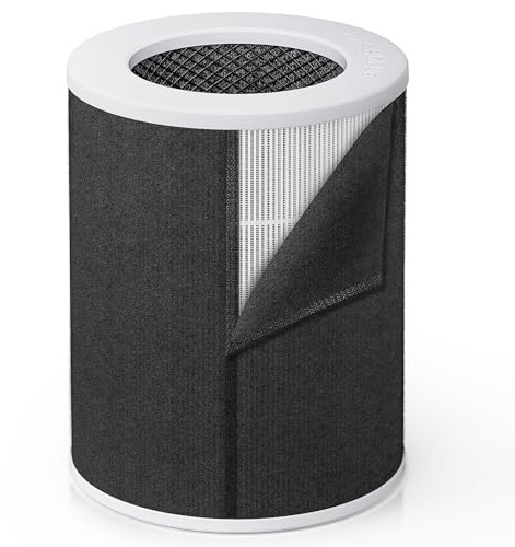 Provirtec AP-12 Air Purifier Replacement Filter, Washable Pre-Filter, Enhanced Activated Carbon, 5-Stage H13 HEPA Filter, 99.97% Filtration Efficiency, Specially Designed for Pets