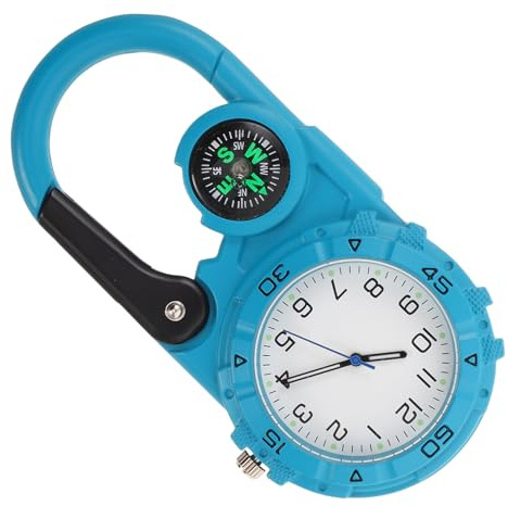 Sosoport Reloj Brújula para Exteriores Clip y Hebilla De Mochila para Senderismo y Escalada Herramienta De Navegación para Hombres y Mujeres