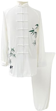 GoldeneAmeisen Tai Chi Abbigliamento,Unisex Kung Fu e Arti Marziali Uniforme,Uniformi Tradizionali Cinesi per Tai Chi e Wing Chun,Largo E Comodo,per Meditazione e Qigong,Mattutini,Gare di Allenamento