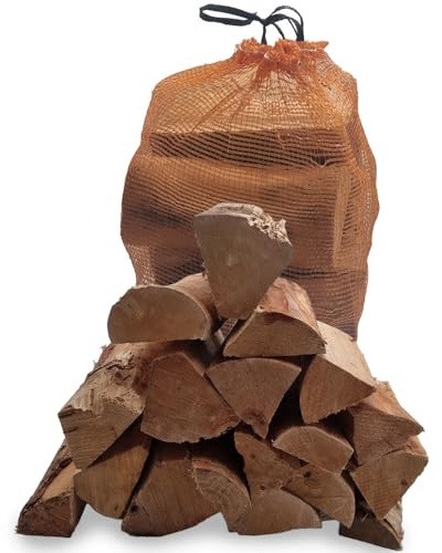Birch Firewood Nets 45L – Kiln Dried Logs – Ready to Burn Certified – Easy to Light, High Heat Output – Ideal for Log Burners & Fireplaces