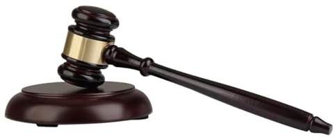 Martelli da giudice in legno, Martello del giudice in legno 27 cm for tribunale d'asta