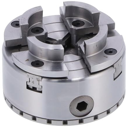RASTKY Portabrocas de Torno de Metal de 4 Mordazas Herramienta de Sujeción Eficiente para Máquinas Herramienta para Trabajar la Madera, Portabrocas de Soporte y Centrado para Entusiastas de la