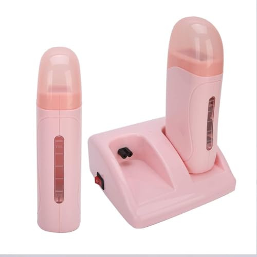 ProfessionakUK Pink Roller Wax Heater Duo for Full Body Waxing, Electric Wax Warmer Machine for Hair Removal, Depilatory Waxing Heater for Home Salon Use