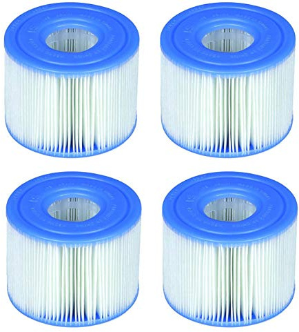 Intex 29001E PureSpa Typ S1 Easy Set Pool und Spa Filter Ersatzkartuschen, 4 Filter