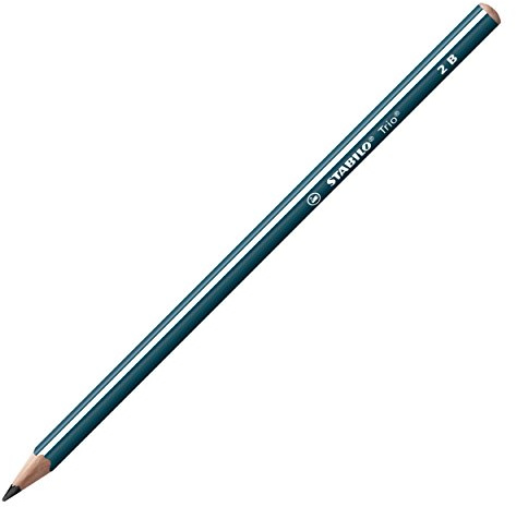 STABILO - Dreikant-Schulbleistift - Trio Bleistift in petrol - 12er Pack - Härtegrad 2B