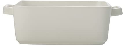 Teglia Quadrata In Porcellana Bianca Della Linea Epicurious, Dimensioni 19x19x7 Cm, Ideale Per Forno, Microonde E Lavastoviglie