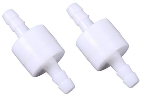 Kraftstoff Rückschlagventil, 2 Stück 6mm Inline Straight Kunststoff Rückschlagventil für Wasser Brennstoff Gas Flüssigkeit Luft, Verhindern Rückfluss von Flüssigkeit und Luft, Ein Weg
