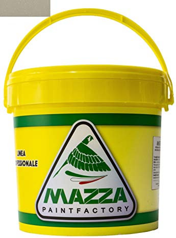 MAZZA Pittura Decorativa Per Interni Brillantinata Glitterata Lt 5 Dusk Colorificio Vernice Brillantini Glitter Muro Idropittura Murale Colorata (Grigio Perla Chiaro Dk4117)
