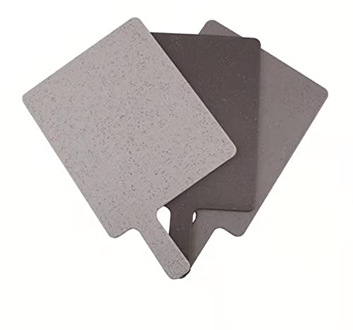 Baydie Home Tagliere in plastica per cucina, set di 3 taglieri per lavastoviglie con manici facili da impugnare, piccolo vassoio da portata per campeggio e cucina