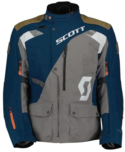 SCOTT Dualraid Dryo Motorrad Textiljacke, dunkelblau/grau, XL