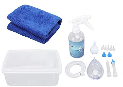 Kit per la Pulizia Delle Orecchie, 500ml Lavaorecchie di Bottiglie Spray per la Rimozione del Cerume Dall'orecchio di Irrigazione Dell'orecchio per Bambini Adulti