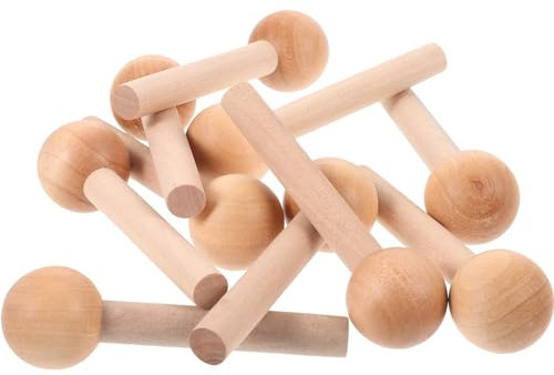 Angoily 10stücke Holz Pegboard Pegs Holz Pegs Haken Für Panel Mit Glatter Und Gratfreier Oberfläche Für Heimwerkerprojekte Und Bastelarbeiten