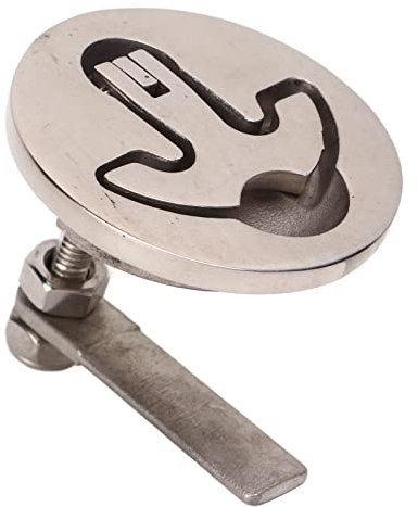 Msiud Chiusura a Camma per Barca, Barca a Botola Morsetto per Boccaporto Barche Chiavistello per della Filo Maniglia di Sollevamento Inossidabile 316 Lucido con T Portello Piastra Posteriore