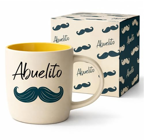 Triple Gifffted Abuelito - Taza de Café, Regalos para el Mejor Abuelo, Día del Padre, Navidad, Cumpleaños