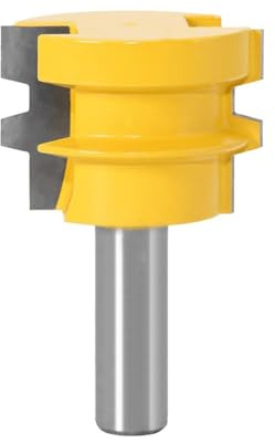 1 pieza 12mm 12,7mm vástago 1/2 pulgadas pegamento junta enrutador broca espiga fresa for madera Reversible carpintería cincel(12mm shank)