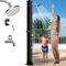 Inoamity Solardusche Garten 40L - Automatische Aufheizung bis 60°C, Einfache Installation, Verstellbarer Wasserhahn & 360°-Duschkopf - Winterfest für Pool, Camping, Außendusche
