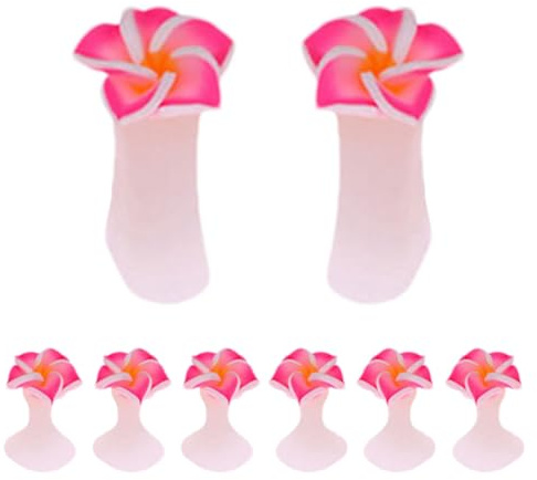 Zehentrenner mit Blume – Zehentrenner in Herzform, wiederverwendbar, ohne Verrutschen | Nagelkunst-Werkzeuge, Nageltrenner, Zehenspreizer