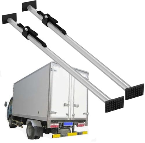 WJFTODAY 2 3 4 Pack Heavy Duty Adjustable Load Lock Bar, Van/Trailer/Pickup/Full-size Trucks Bed Support Pole Cargo Stabilizer Bar, Metal Cargo Restraint Bar Divider(3 Pieces,183-221cm/72-87in)