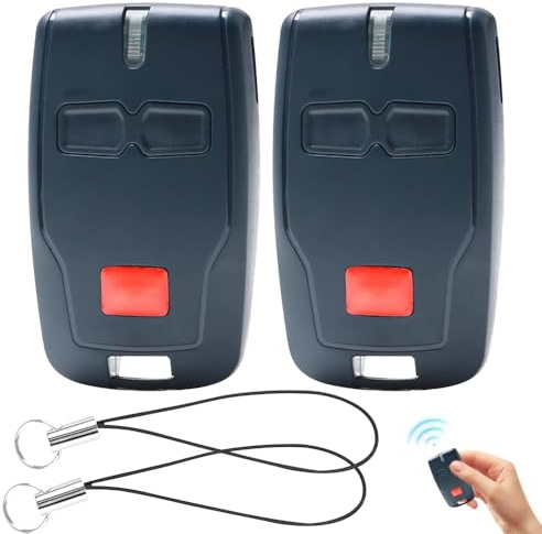 RNPKZ 2 Pezzi Telecomando Universale Garage per BFT Mitto 2, 433 MHz Rolling Code per Cancelli BFT, 2 Canali, 2 Pulsanti, Adatto per Rolling BFT Mitto 2, Kleio, Ghibli, TRC 2, Kleio, TR