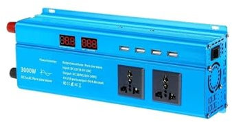 Onda Sinusoidale Inverter A Onda Sinusoidale Pura Da 3000 W DC 12 V A CA 110V 220V 230V Trasformatore Convertitore Con Display LED Presa Universale USA UE Convertitore Corrente(12V-220V Universal)