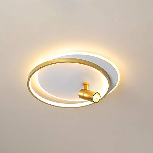 LED Ceiling Spot Light Surface Mounted Spotlight Accent Lamp, Adjustable Angle Ceiling Mount Light Fixtures, Bedroom Hallway Gallery Cloakroom Wall Lights Spotlights (Color : Gold-6000K)