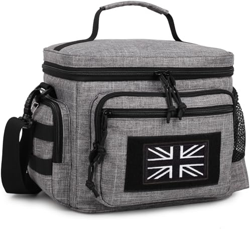 Lonchera Táctica para Hombre con Sistema MOLLE – Bolsa Térmica con Correa Ajustable, A Prueba de Fugas e Impermeable – Bolsa de Almuerzo Aislada para Adultos y Mujeres