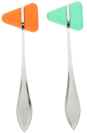 UTHCLO Martillo Neurológico de Aleación de Zinc Cabeza Triangular y Mango Resistente, Juego de 2 Piezas para Inducción de Reflejos Abdominales en Estudiantes de Medicina Color Aleatorio
