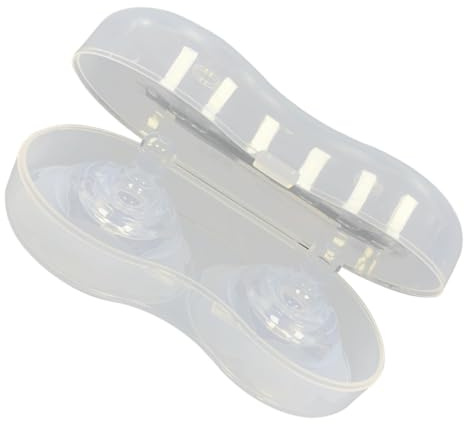 LOORGVEL Stillzubehör aus Silikon mit Realistischem Design und Aufbewahrungsbox Brustwarzenabdeckung zum Schutz Beim Stillen für Stillende Mütter und Babys