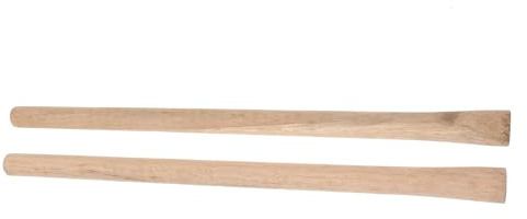 ARTIBETTER 2 Stück Hartholz Griffe für Gartengeräte Langlebige Komfortable Holzhacke stiele Robuste Ersatzgriffe für Hacke und Schaufel Leicht zu Montieren Naturfarben Zufällige Farbe