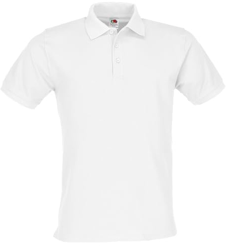 Fruit of the Loom 13226S Herren Polo, Gr. 52 (L), wei (weiss)
