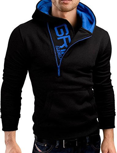 Grin&Bear Slim fit Halfzip Hoodie Kapuzenpullover GEC401