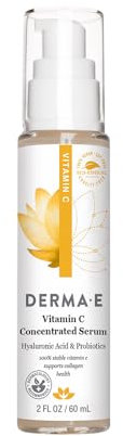 DERMA E Vitamin C Concentrated Serum with Hyaluronic Acid 2oz