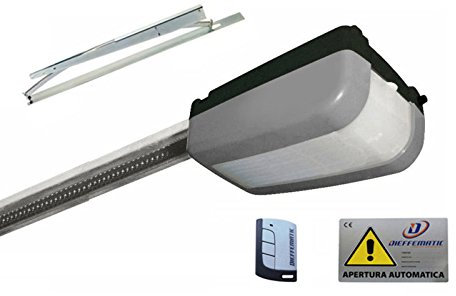 Dieffematic KIT AUTOMAZIONE PORTA GARAGE BASCULANTE CONTRAPPESI BOX 139kg PARTIC MOTORE 24V