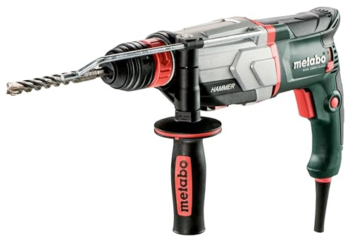 Metabo KHE 2660 600663500 Combi – Martillo Bormioli (+ Martillo cinceles) Quick | + Mango adicional, tope de profundidad, SDS-plus Forro, mandril de fijación rápida, maletín (3 J/850 W/Impacto Número: 4300 min)