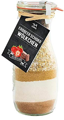 Hof Löbke Backmischung Erdbeer-Schoko-Wölkchen Plätzchen