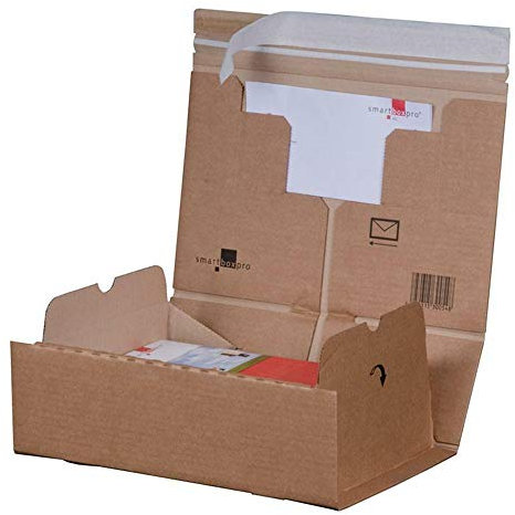 PACKBOX M braun A4, 305x210 mm Postkarton Versandkarton 20 Stück