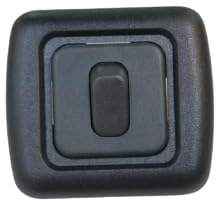 Clearcut - Matt Black Single surround - Support Frame - Single Light Switch - Campervan and Motorhome
