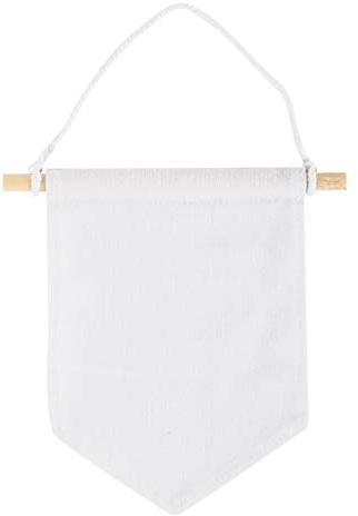 Rayher Hobby Rayher 46370102 Stoffwimpel, zum Hängen, Textilwimpel zum Bemalen mit Stoffmalfarbe, 3 Stück, naturweiß, 14x15 cm, Klein
