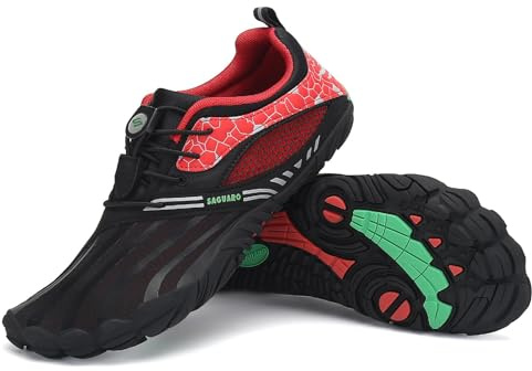 SAGUARO Barfußschuhe Herren Damen Outdoor Sport Fitnessschuhe Traillaufschuhe Gr.35-48