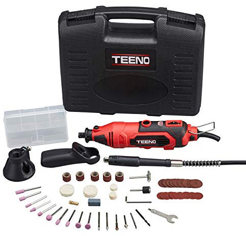 TEENO Strumento Multifunzione,Utensile Rotante con 80 Accessori, Mini Drill con Velocita' Variabile per Incidere, Tagliare, Trapanare ecc