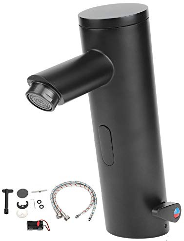 Garosa G1 / 2 Sensor Wasserhahn, schwarz Antike automatische berührungslose Heiß-Kaltmischer Temperaturregelhebel Wasserhahn Wasserhähne für Badezimmer Küche,Waschbecken Wasserhahn