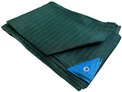 Telo Telone Rete Antispina per raccolta Olive con Angoli Rinforzati e Bordo con occhielli per Frutta Secca Noci Mandorle (Rete 33 gr/mq Senza Apertura Centrale, 6x6 metri)