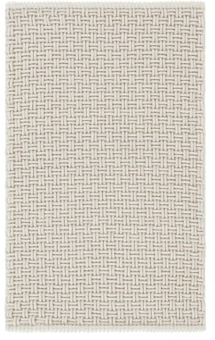 JOTEX Panama Badteppich aus Baumwollgewebe, Naturweiß, 80x150 cm