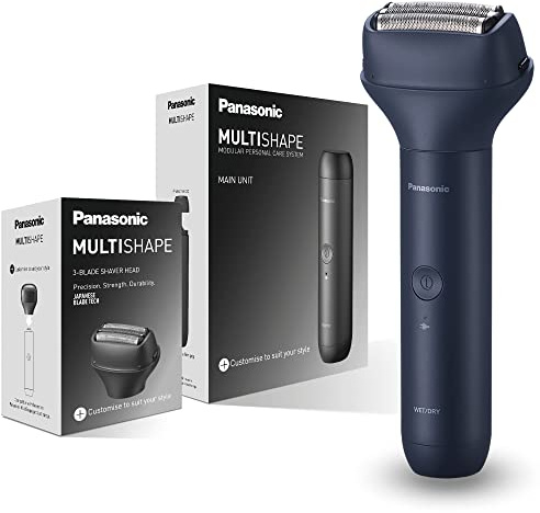 Panasonic MULTISHAPE modulares Körperpflege-System ER-CSF1, 3-Klingen-Scherkopf für Männer mit wiederaufladbarem Ni-MH-Akku