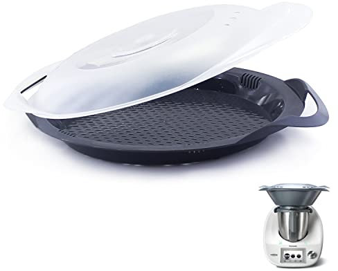 Varoma Deckel und Silikon Auflaufform für Vorwerk Thermomix TM5 TM6 TM31, Dampfgaraufsatz