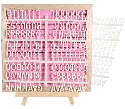 Holibanna Holzbuchstaben Mit Kreidetafel Buchstabentafel Aus Filz Und Holz Diy-nachrichtentafel Für Party Hochzeit Kinderbasteln